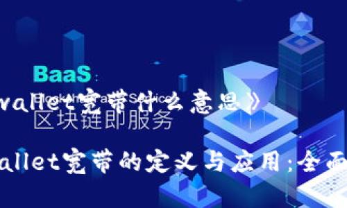 《tpwallet宽带什么意思》

TPWallet宽带的定义与应用：全面解析